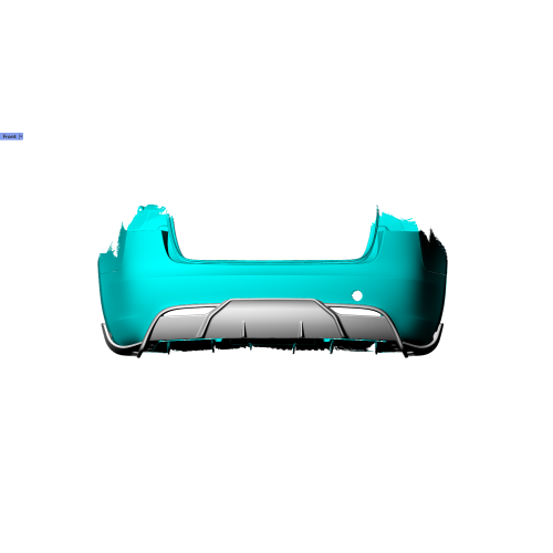 3pcs/set Dry Carbon Rear Diffuser and Splitters for Tesla Model 3 - 2023